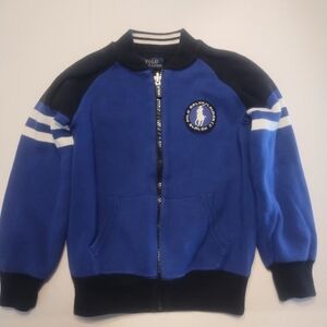 Polo Ralph Lauren Heavyweight Reversible  Blue and Black Jacket Size 8